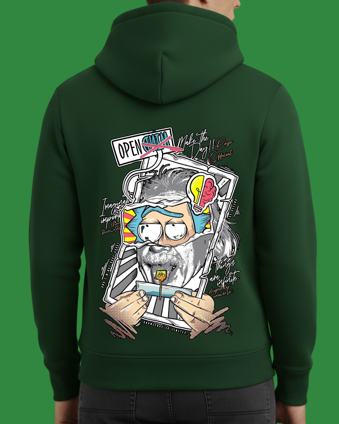 Morty Baskılı Sweatshirt - Görsel 13