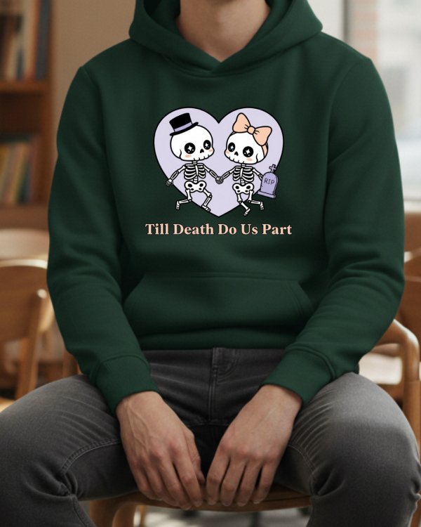 Till Death Do Us Part - Hallowen Baskılı Sweatshirt - Görsel 15
