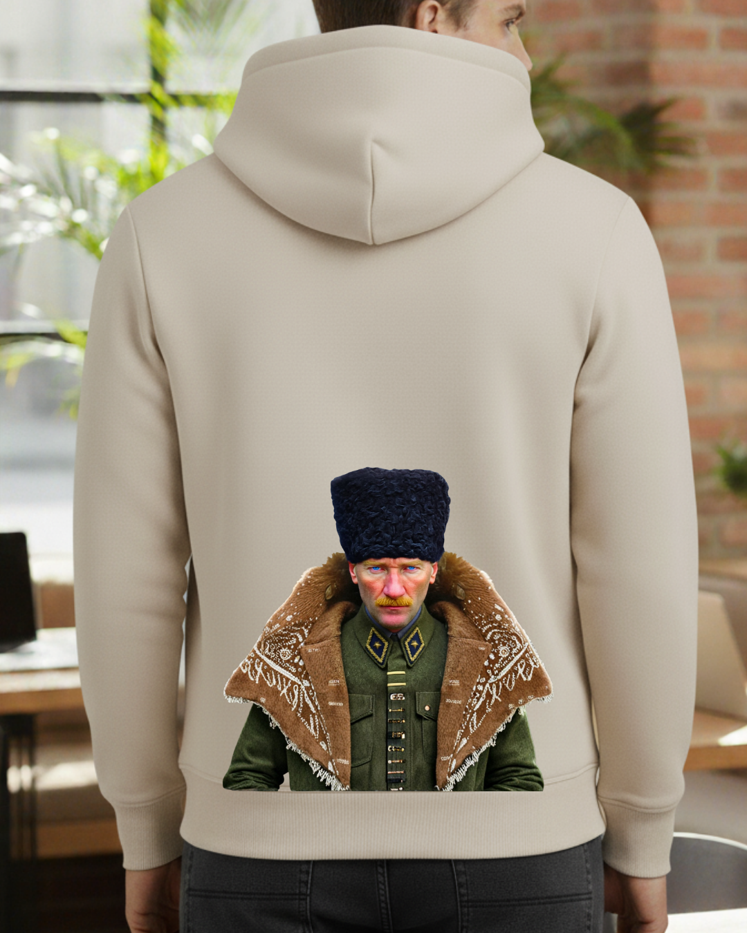 Atatürk Portreli Baskılı Sweatshirt - Görsel 7