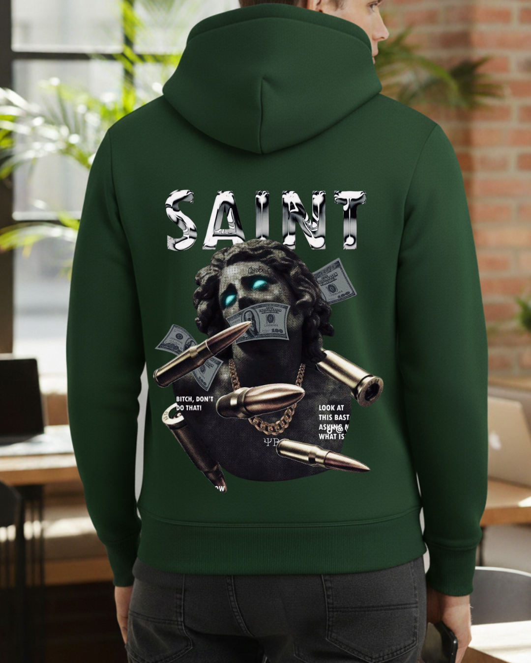 Saint Baskılı Sweatshirt - Görsel 16