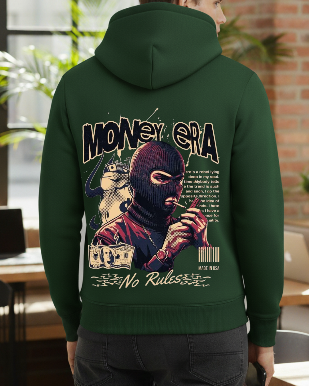 Money Era Baskılı Sweatshirt - Görsel 15