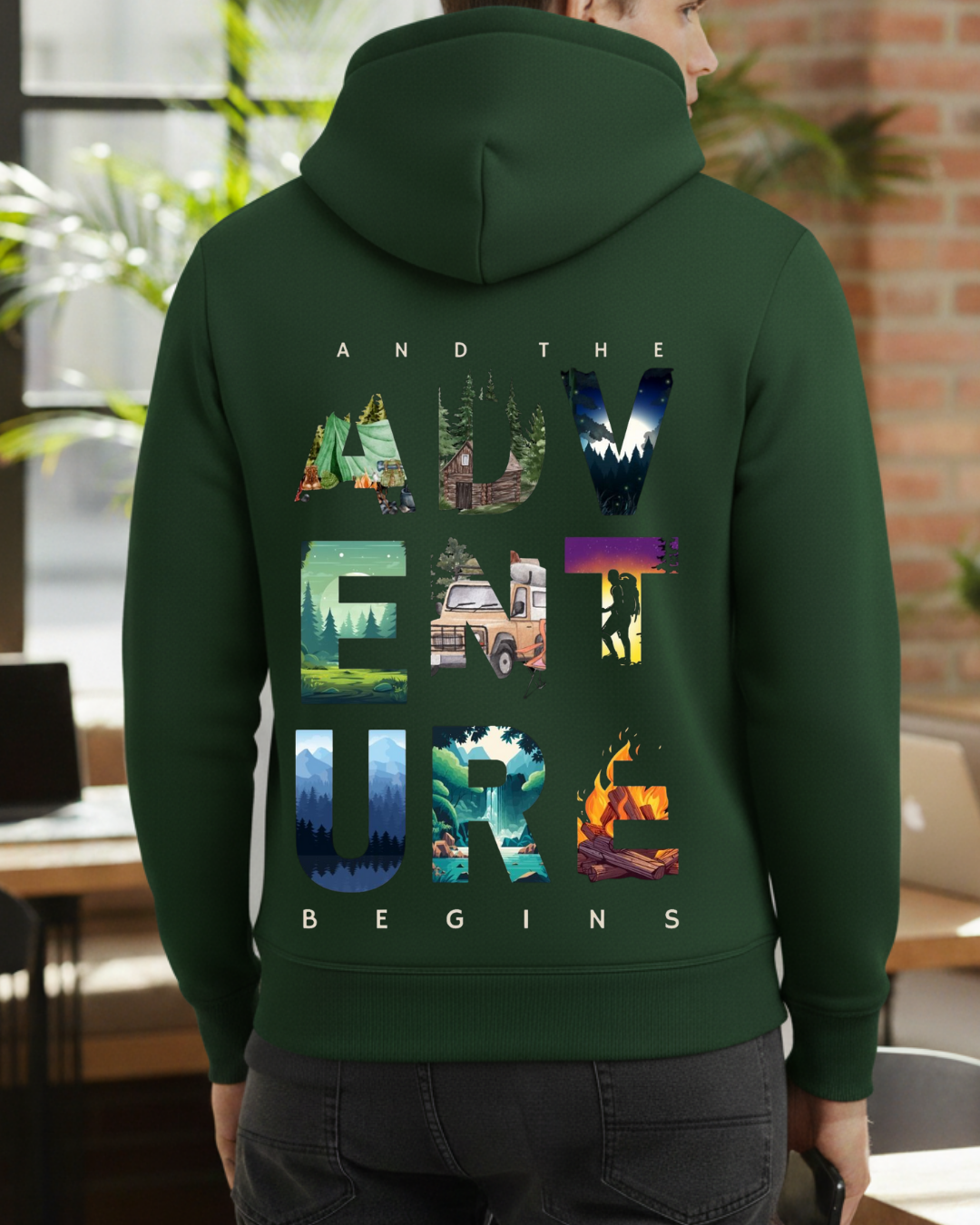 Adventure Baskılı Sweatshirt - Görsel 13