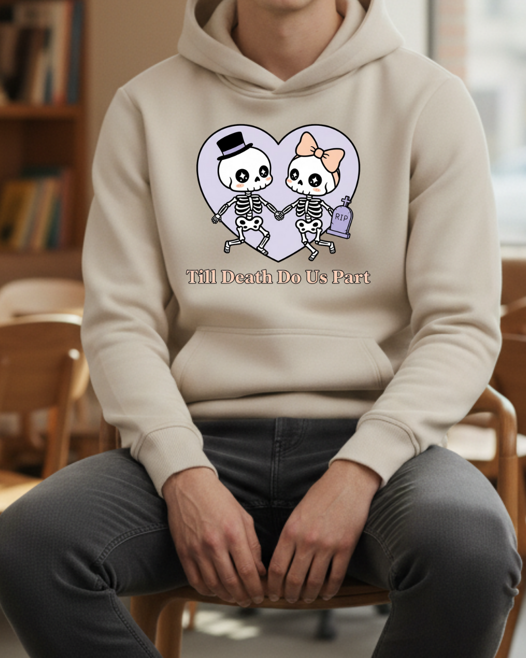 Till Death Do Us Part - Hallowen Baskılı Sweatshirt - Görsel 21