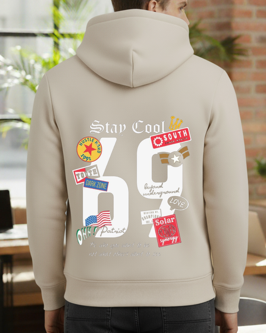 Stay Cool 69 Baskılı Sweatshirt - Görsel 4