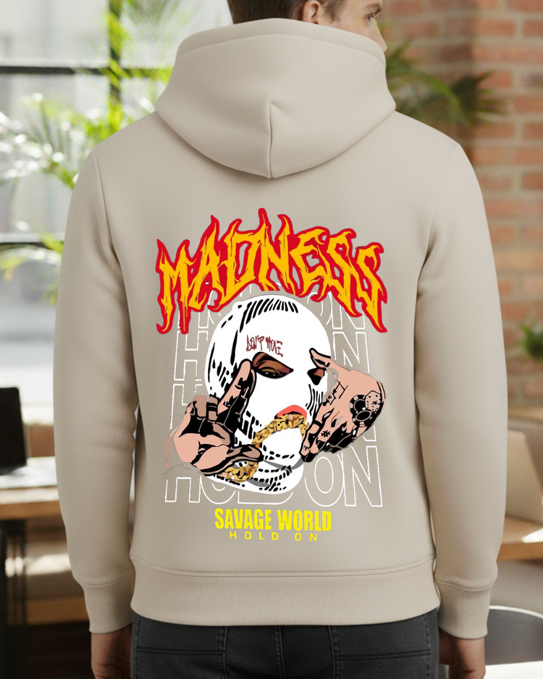 Madness Baskılı Sweatshirt - Görsel 2