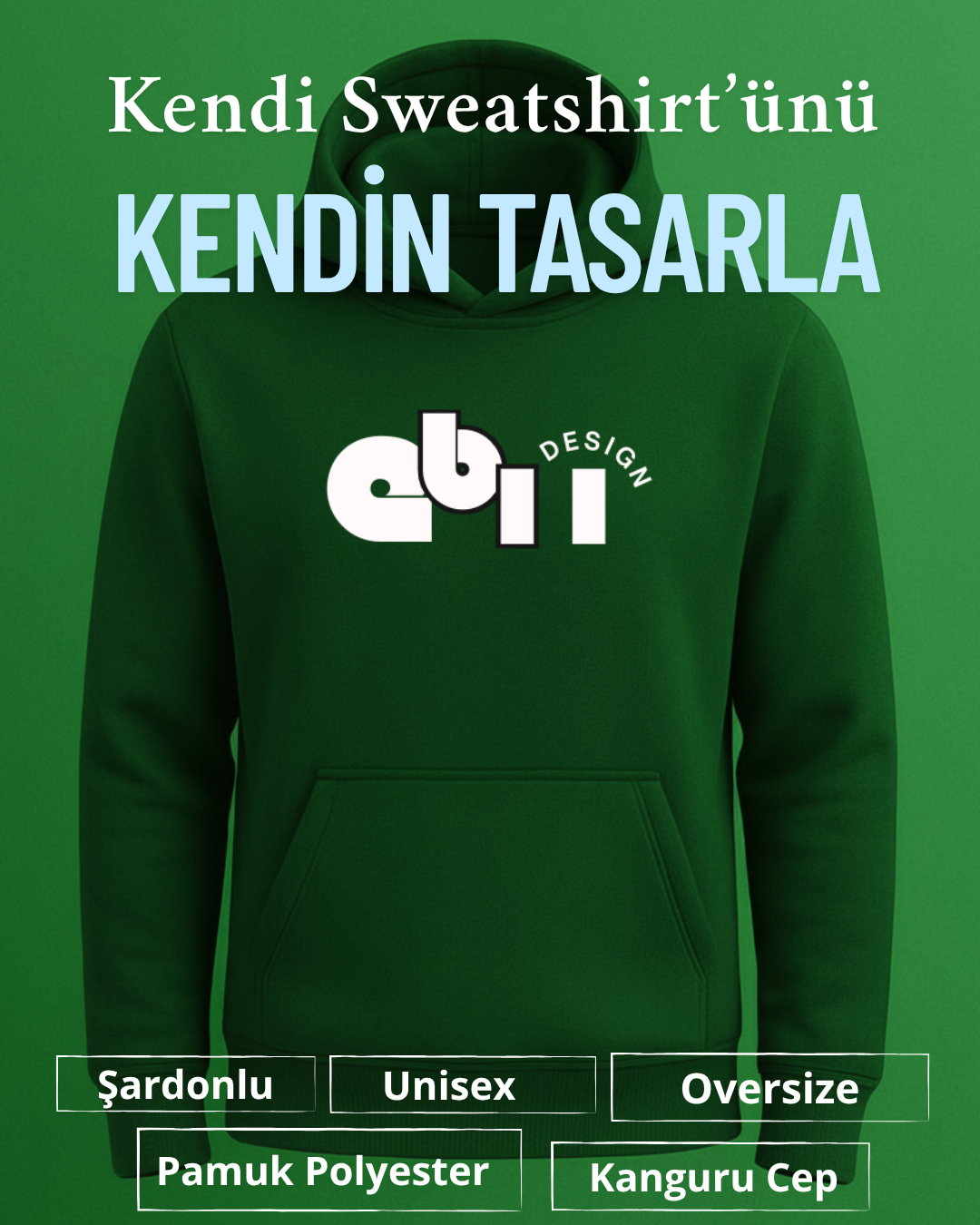 Kendi Sweatshirt Tasarımını Yap - Görsel 3