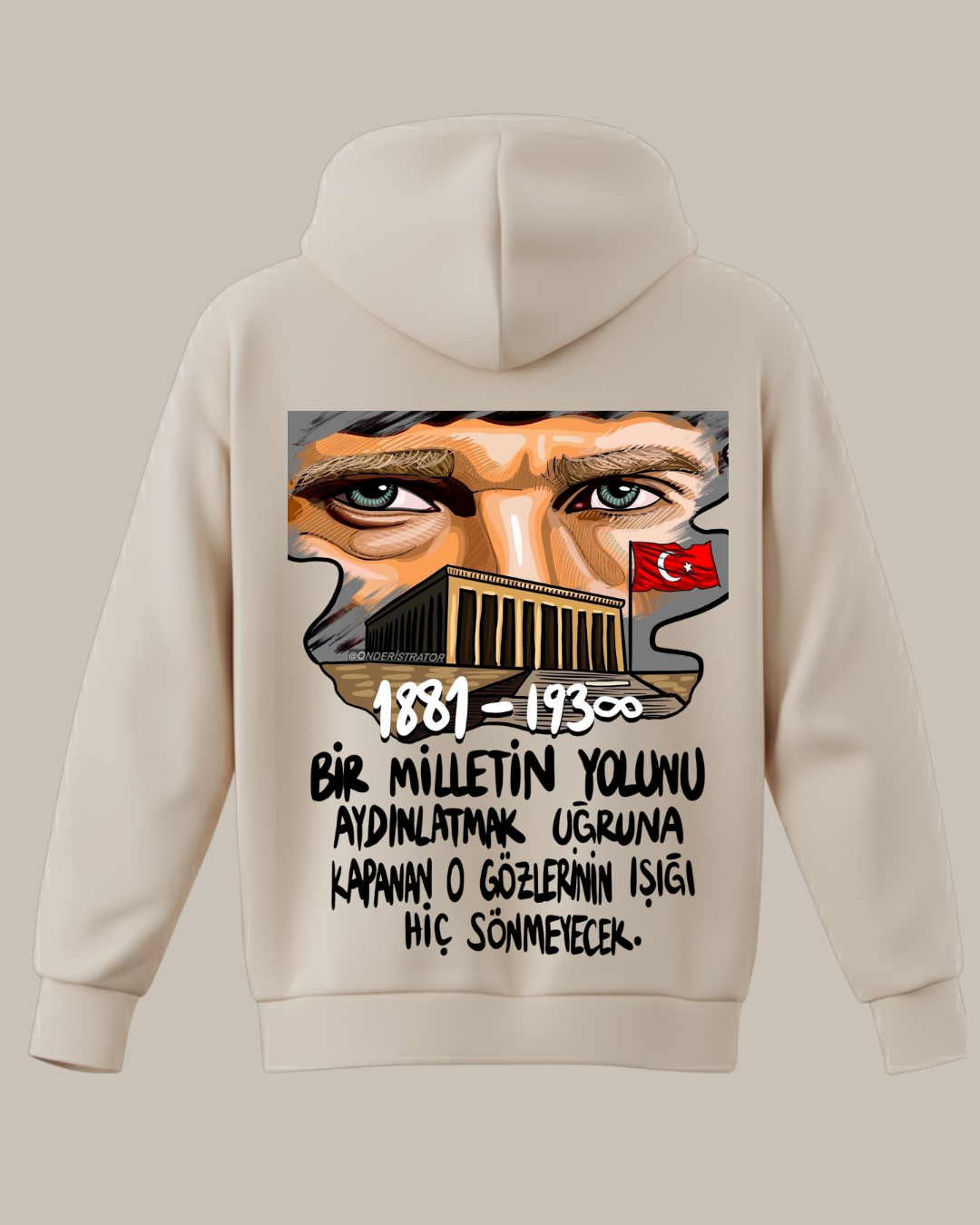 1881-1938 Baskılı Sweatshirt