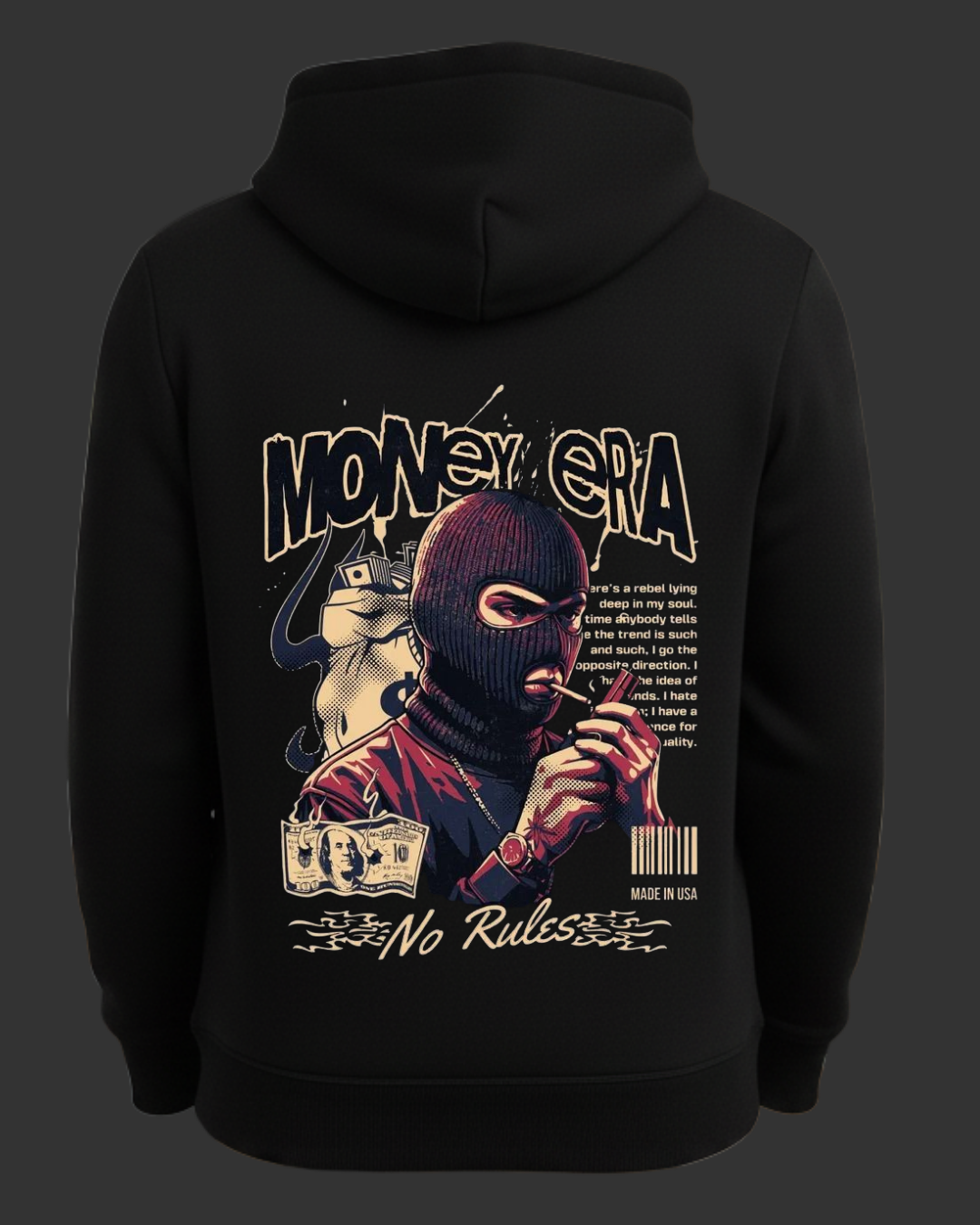 Money Era Baskılı Sweatshirt