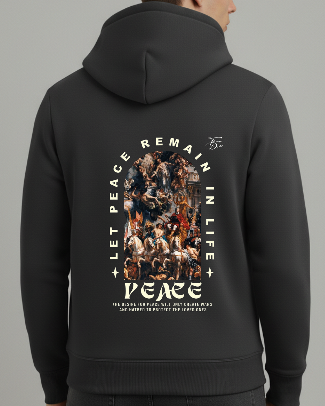 Peace Baskılı Sweatshirt - Görsel 8