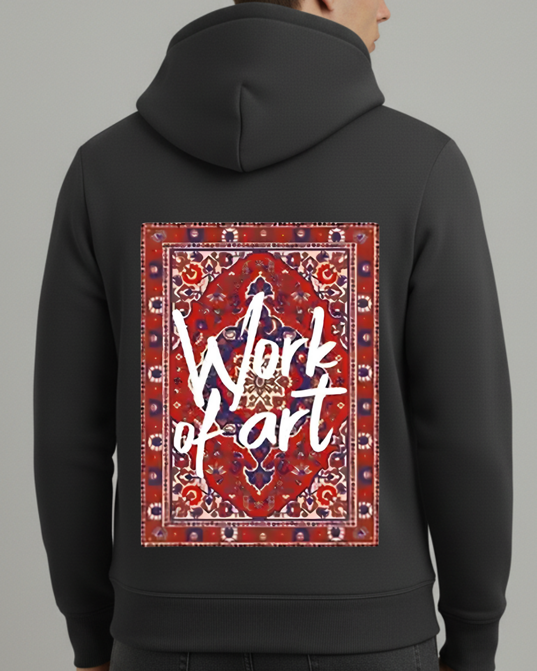 Work of Art Baskılı Sweatshirt - Görsel 4