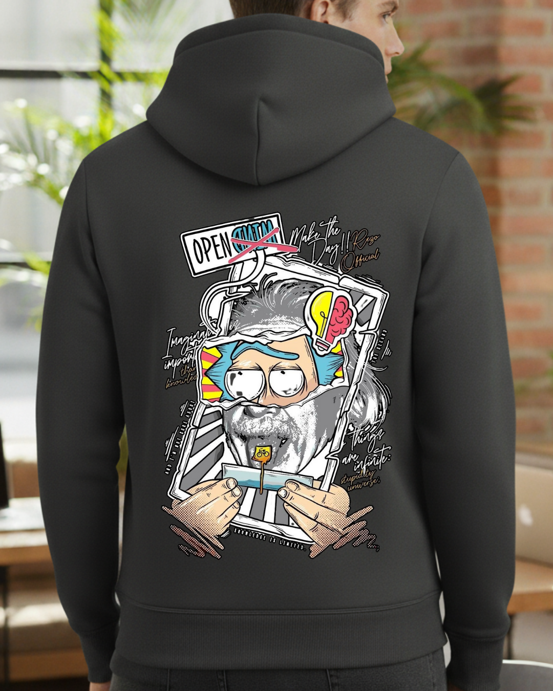 Morty Baskılı Sweatshirt - Görsel 3