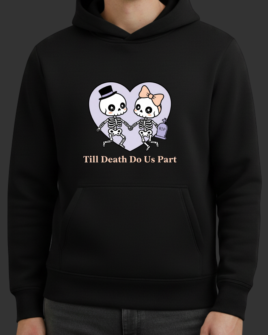 Till Death Do Us Part - Hallowen Baskılı Sweatshirt - Görsel 7