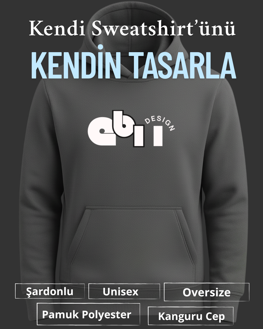 Kendi Sweatshirt Tasarımını Yap - Görsel 2