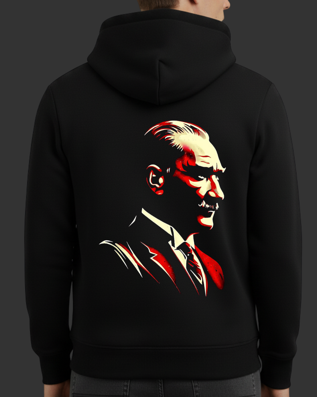 Atatürk Portresi Baskılı Sweatshirt - Görsel 5