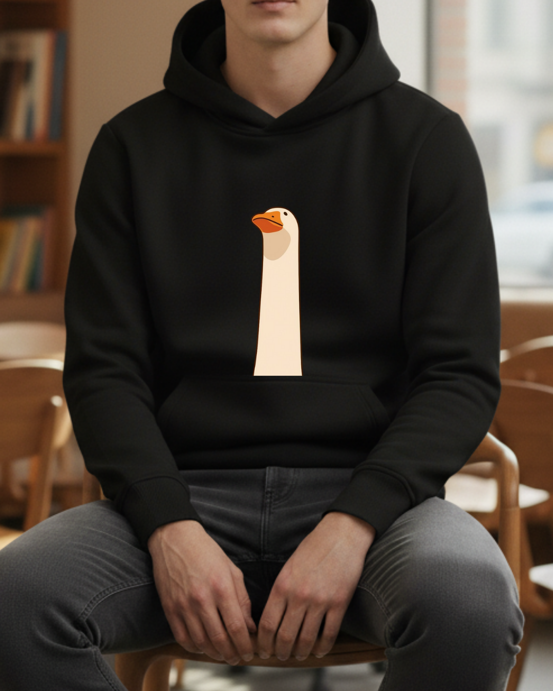 Ördek Baskılı Sweatshirt - Görsel 3