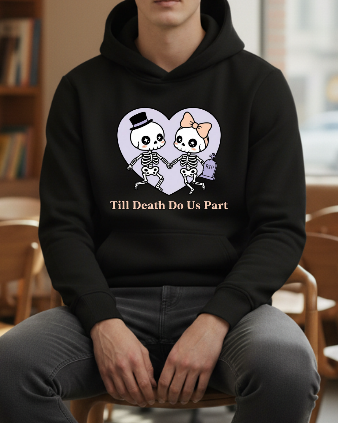 Till Death Do Us Part - Hallowen Baskılı Sweatshirt - Görsel 9
