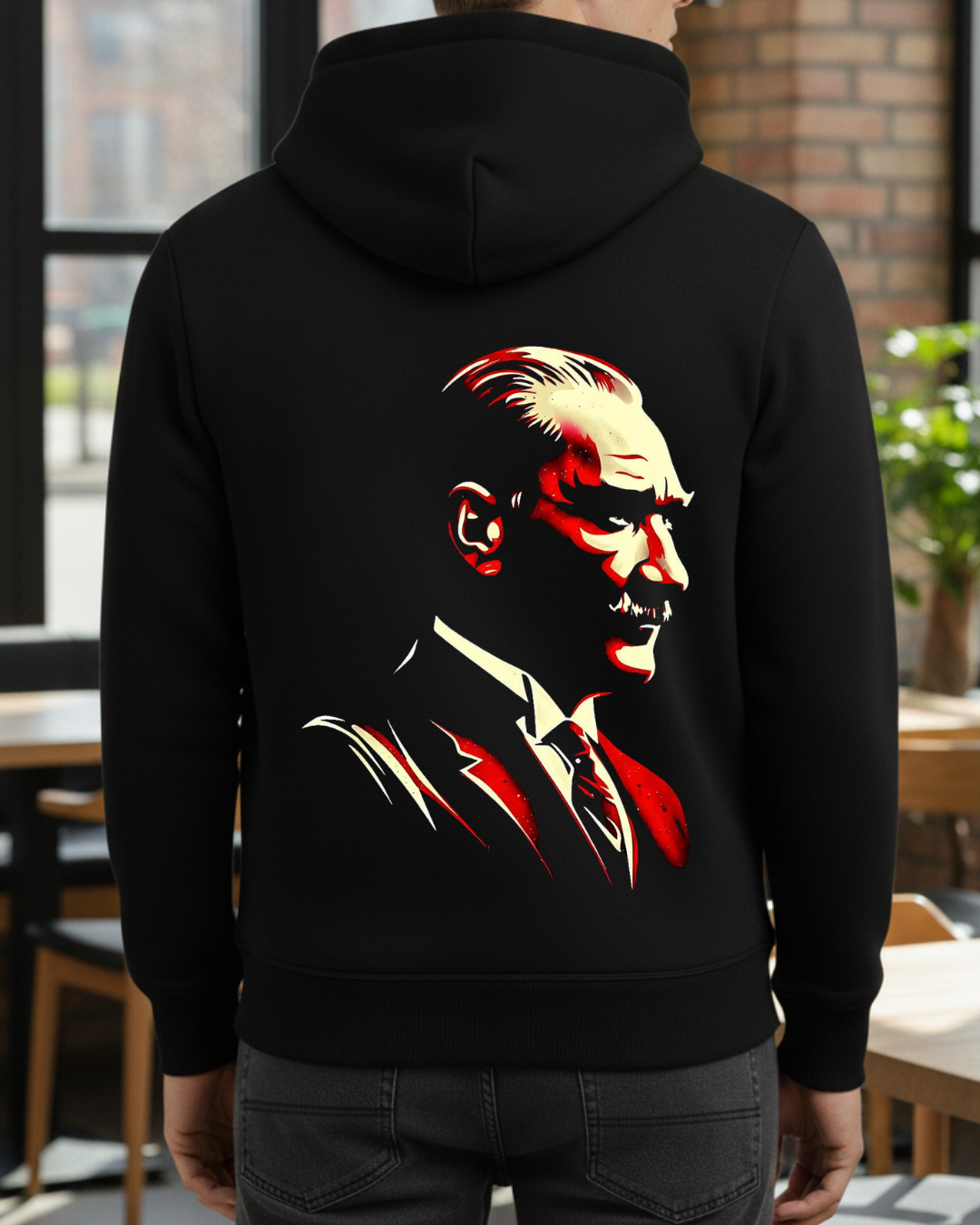 Atatürk Portresi Baskılı Sweatshirt - Görsel 7