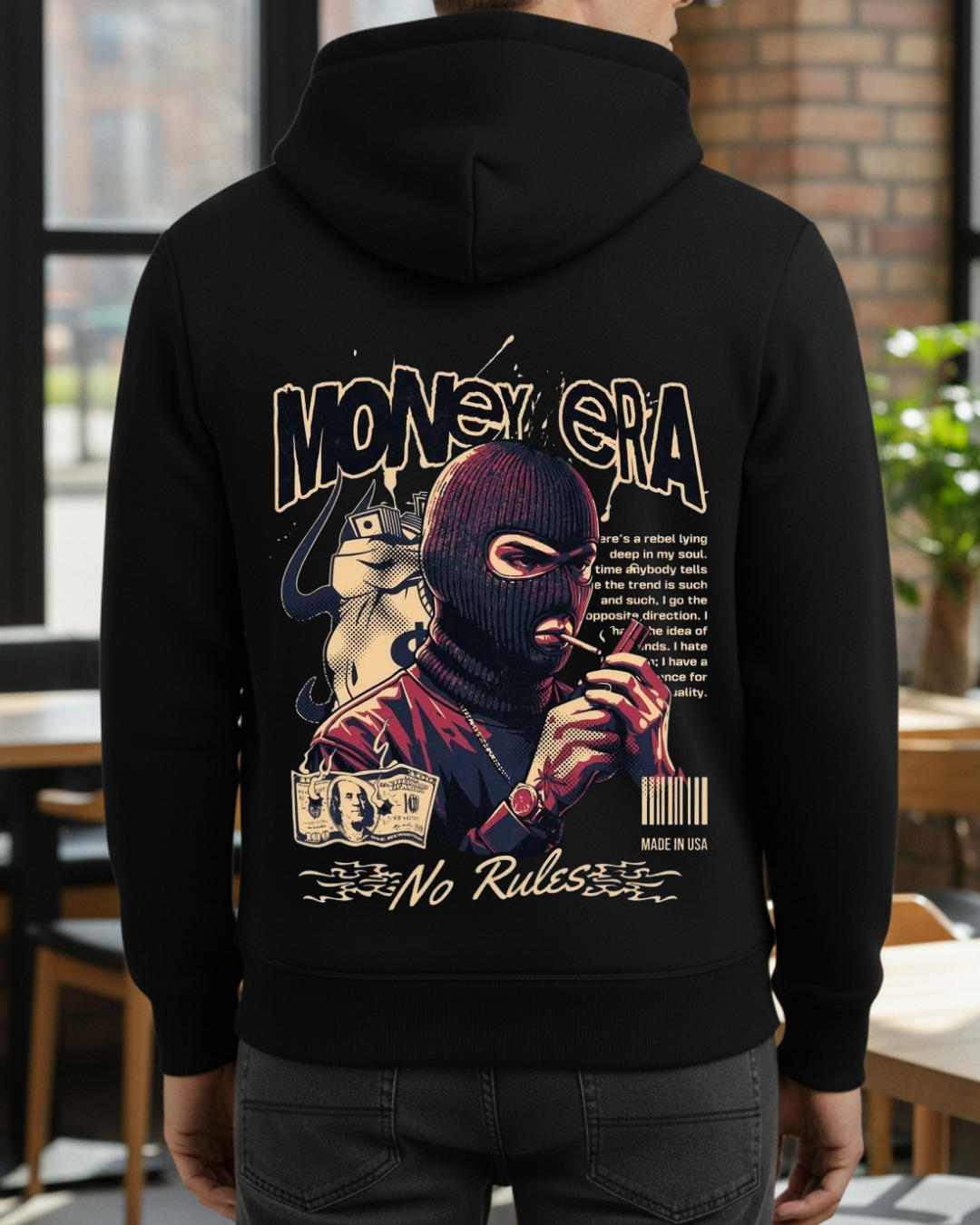Money Era Baskılı Sweatshirt - Görsel 9