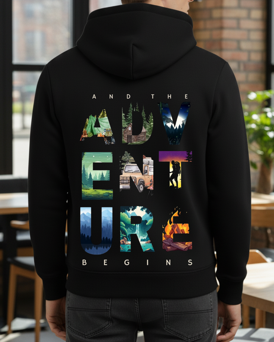 Adventure Baskılı Sweatshirt - Görsel 7