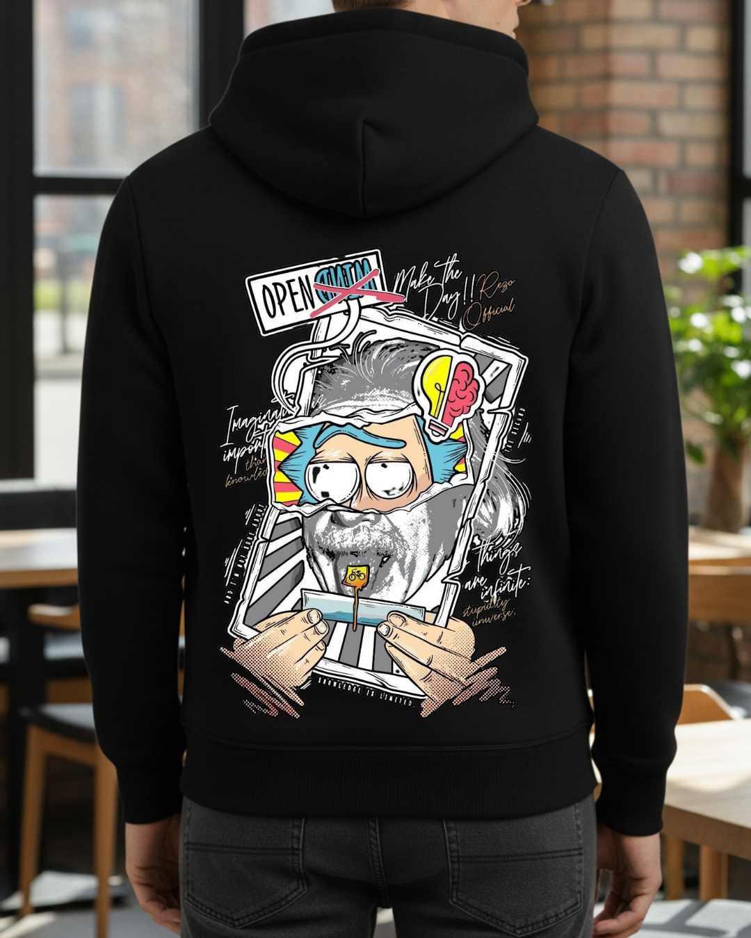 Morty Baskılı Sweatshirt - Görsel 9