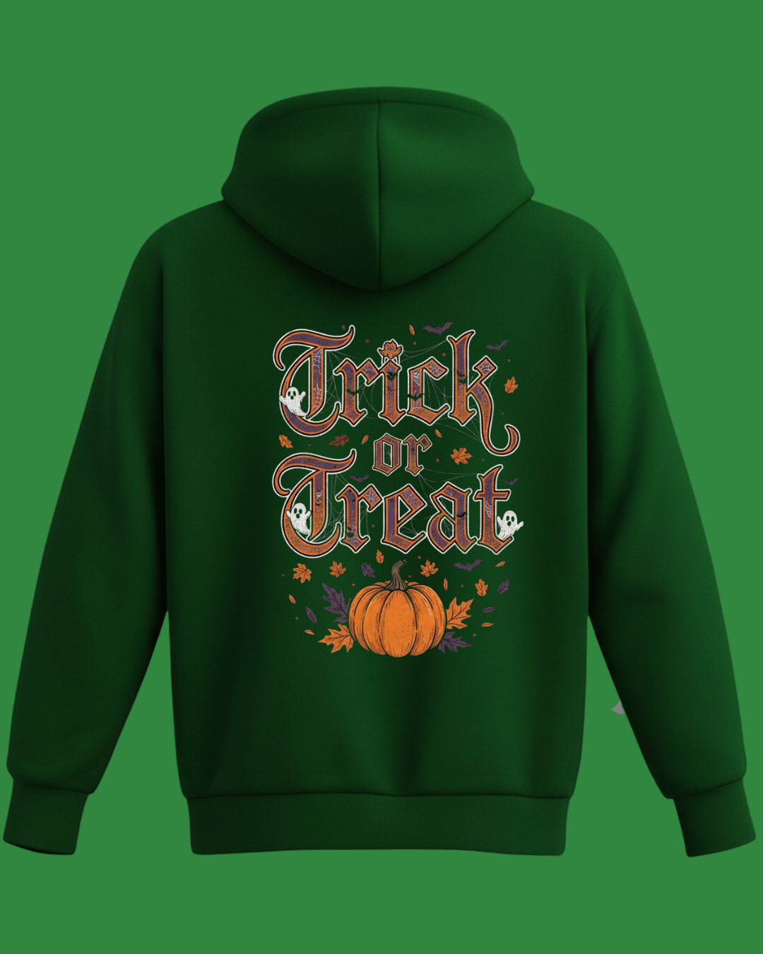 Trick or Treat Baskılı Hallowen Sweatshirt - Görsel 2
