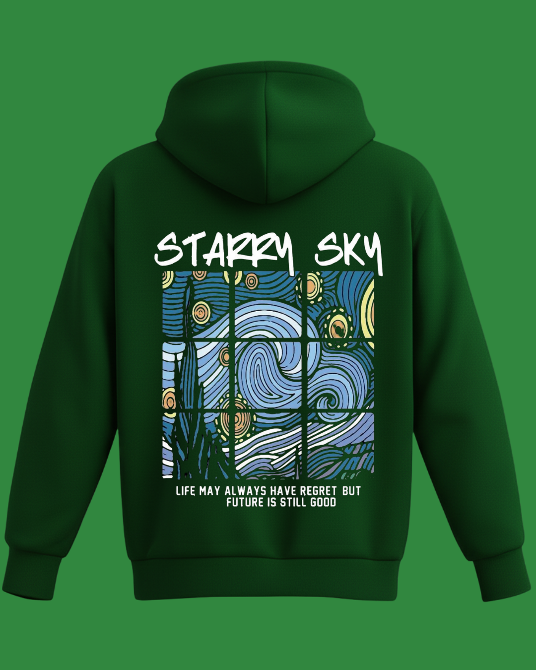 Starry Sky Baskılı Sweatshirt - Görsel 15