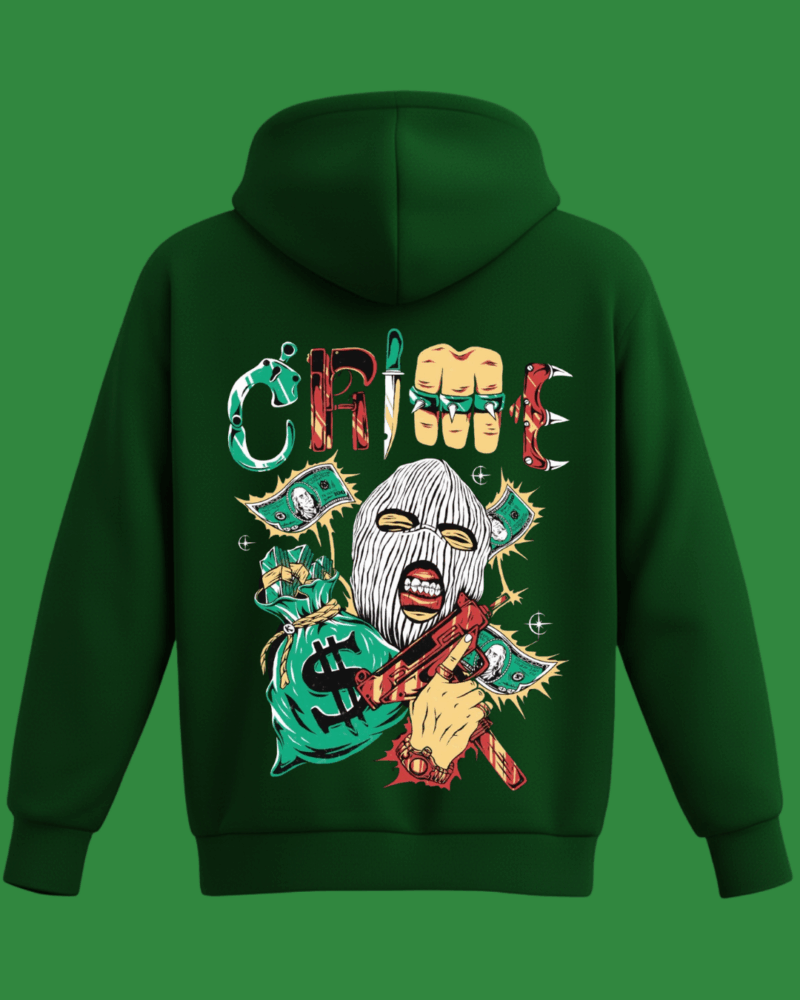 Crime Baskılı Sweatshirt - Görsel 18
