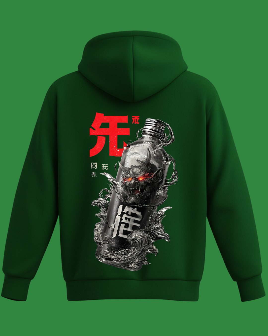 Şişede Şeytan Baskılı Sweatshirt - Görsel 9