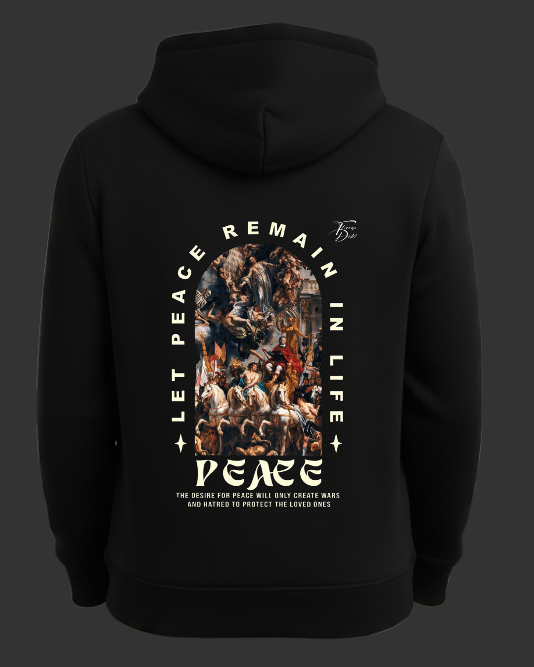 Peace Baskılı Sweatshirt