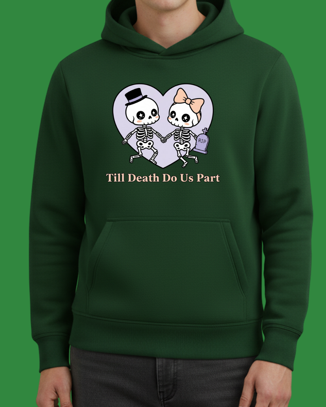 Till Death Do Us Part - Hallowen Baskılı Sweatshirt - Görsel 13