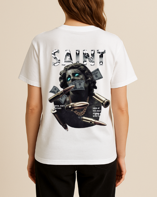 Saint Baskılı T-Shirt - Görsel 7