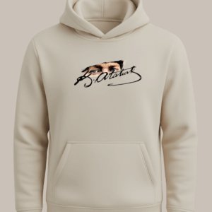 Kemal Atatürk ve İmzası Baskılı Sweatshirt