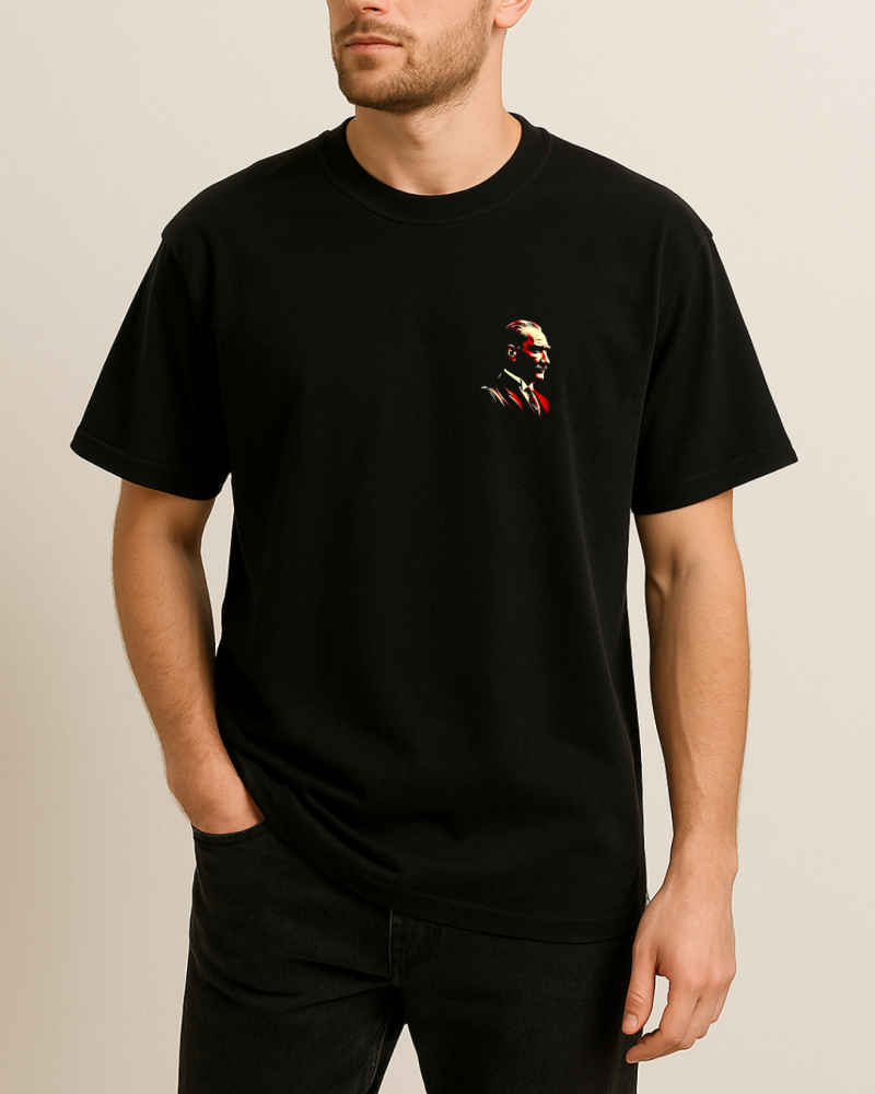Atatürk Portresi Baskılı T-Shirt - Görsel 2