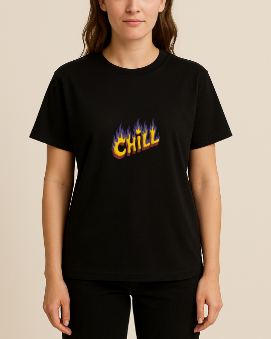 Chill Baskılı T-Shirt - Görsel 8