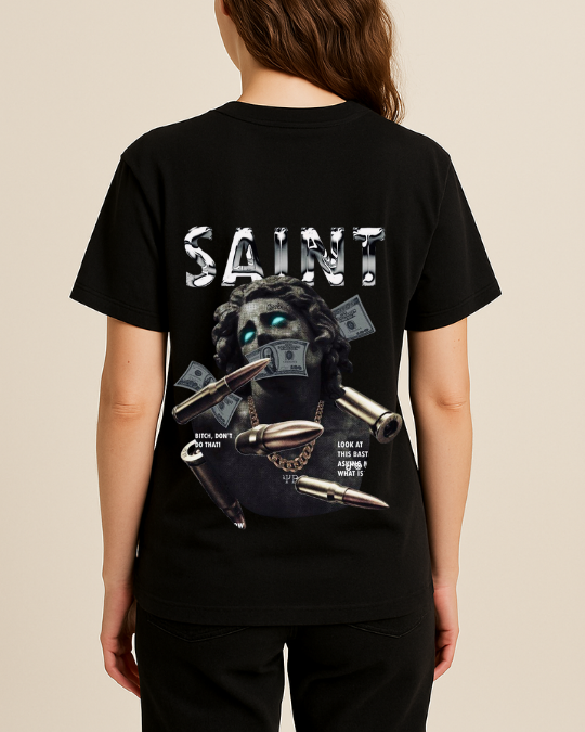 Saint Baskılı T-Shirt - Görsel 9