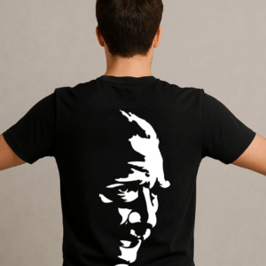Atatürk Silüeti Baskılı T-Shirt