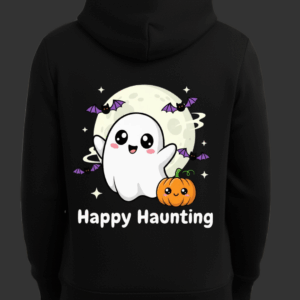 Happy Haunting Baskılı Hallowen Sweatshirt