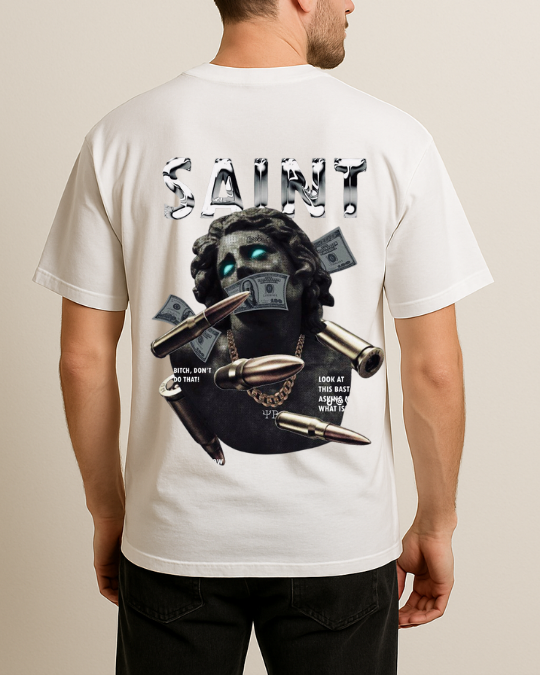 Saint Baskılı T-Shirt