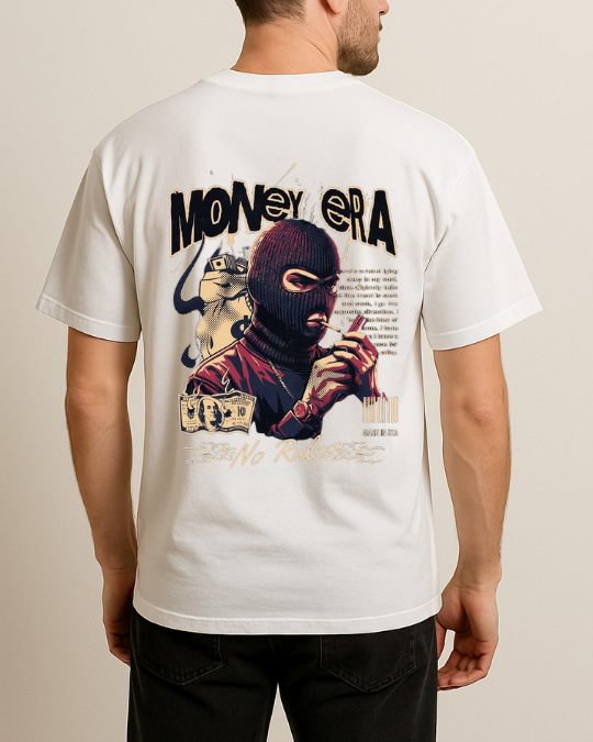 Money Era Baskılı T-Shirt