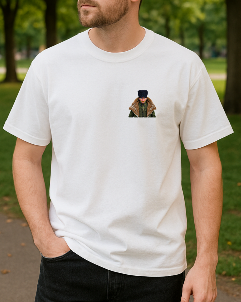 Kürklü Atatürk Portresi Baskılı T-Shirt - Görsel 4