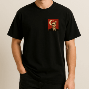 Atatürk Portresi Baskılı T-Shirt