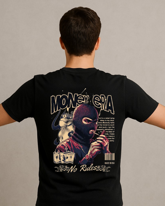 Money Era Baskılı T-Shirt - Görsel 5
