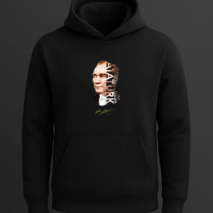 Atatürk Silüeti ve İmzası Baskılı Sweatshirt