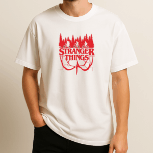 Stranger Things Baskılı T-Shirt