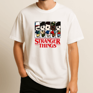 Stranger Things Baskılı T-Shirt