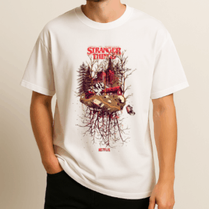 Stranger Things Baskılı T-Shirt