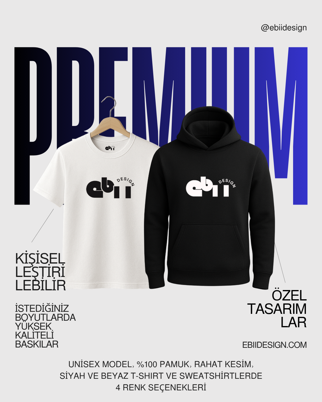 Premium- T-Shirt-Sweatshirt Tasarla