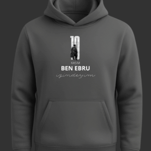 Kişiselleştirilebilir 10 Kasım Baskılı Kapişonlu