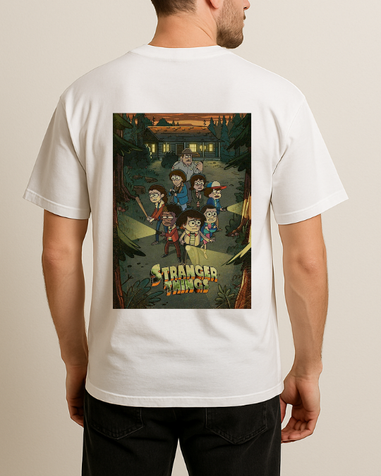 Stranger Things Baskılı T-Shirt - Görsel 3