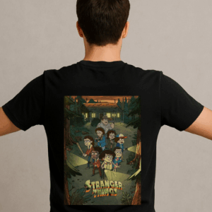 Stranger Things Baskılı T-Shirt